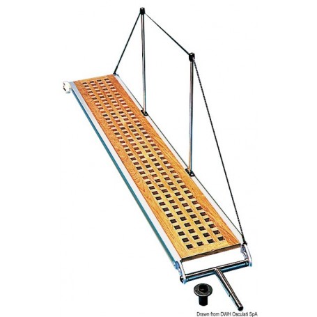 Passerelle En aluminium anodisé avec caillebotis en teck véritable - Osculati Passerelles 8033137013942 42.657.00