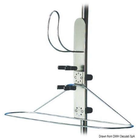 Support télescopique pour bouées couronne - Osculati Homme à la mer 8033137052576 22.427.00