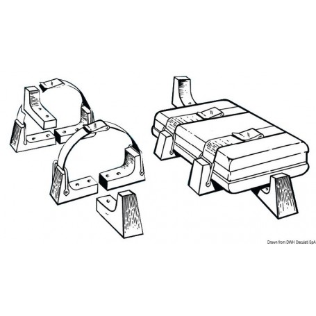 Kit support radeau rigide - Osculati Radeaux de survie 8033137044151 22.711.02