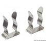 Clips en inox pour blocage des gaffes, cannes à pêche etc. Le lot de 4 - Osculati Gaffes et Avirons 8033137045752 34.356.00
