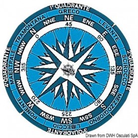 Panneau autocollant  Rose des vents Le lot de 5 - Osculati Drapeaux et pavillons 8033137035210 35.452.87