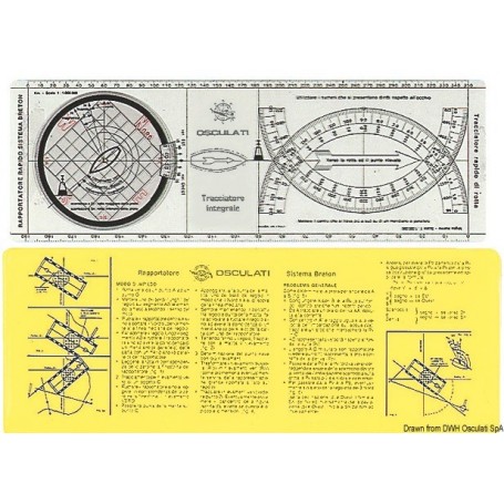 Règle traceur intégral - Osculati Règles compas sextant 8033137115318 26.142.85