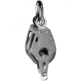 POULIE CONTROL 40MM DOUBLE RINGOT - Lewmar Les poulies pour voilier  L29901425BK