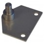 SUPPORT PLAT 58x48 A clip  INOX M8 Vérin de capot  13000096