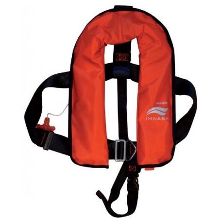 GILET  JUNIOR 100N  automatique + harnais - Imnasa gilet de sauvetage gonflable  90250502