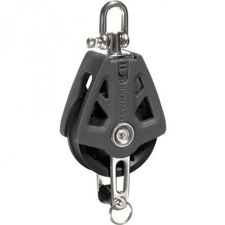 POULIE SYNCHRO SIMPLE A RINGOT T:50 BLACK - Lewmar Les poulies pour voilier  L29925004BK