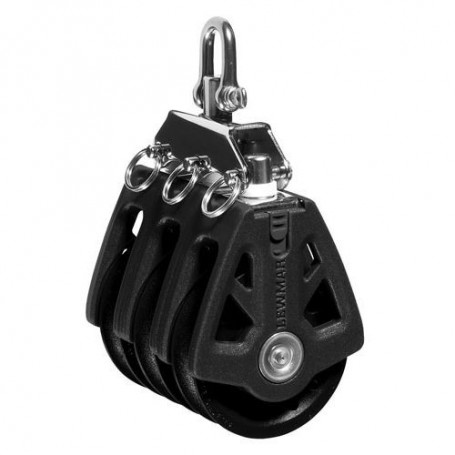 POULIE SYNCHRO TRIPLE T:60 Black - Lewmar Les poulies pour voilier  L29926003BK