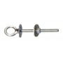Boulon à oeil Inox + 2 rondelles larges et écrou - Imnasa Dimension:Ø 6mm longueur 58mm 20250205