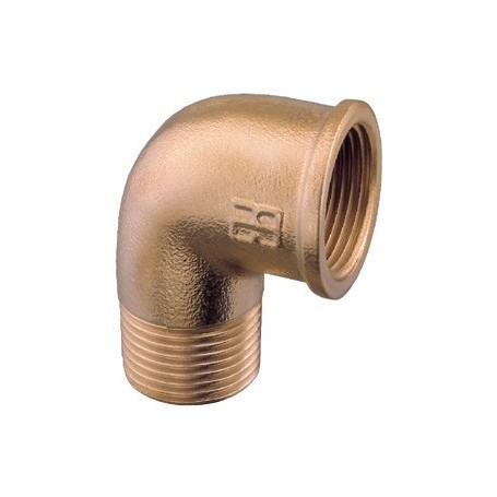 Coude 90º male-femelle bronze Vannes & Raccords plomberie  43250484