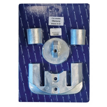 KIT ANODES BRAVO II-III - Imnasa ANODES MERCURY / MERCRUISER  42250357