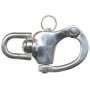 Mousqueton de drisse en inox à émerillon Longueur:70mm 20250178