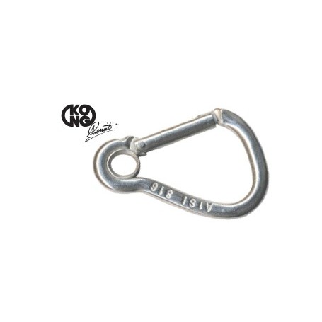 Mousqueton Harness® Inox 316 à oeil Dimension:Diamètre 6mm charge 150kg 20250259