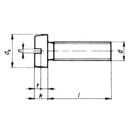 VIS A/CYLINDRIQUE DIN84 A4 Visserie  20260000