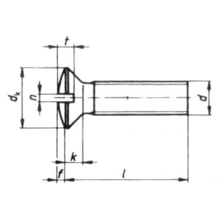 VIS A/GOUTTE DE SUIF DIN964 A4 Visserie  20260003