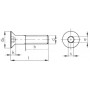 VIS ALLEN TETE FRAISE DIN7991 A4 Visserie  20260016