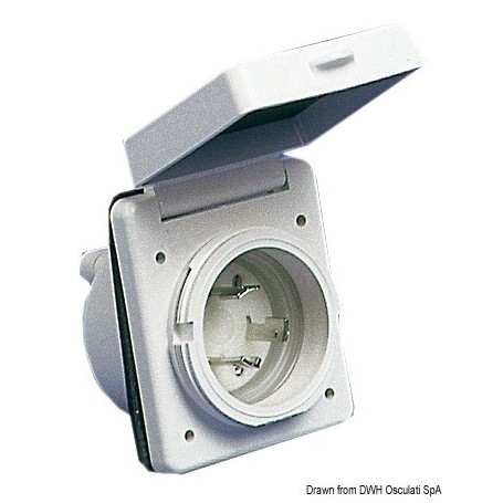 Prises + Fiches Étanches 30 A – Connexion Électrique Bateau – Osculati Prise 220 V et 12 V camping 8033137011207 14.331.00