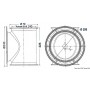 Tunnel LEWMAR pour hélices de poupe - Lewmar Propulseurs d' étrave 743683021480 02.043.01