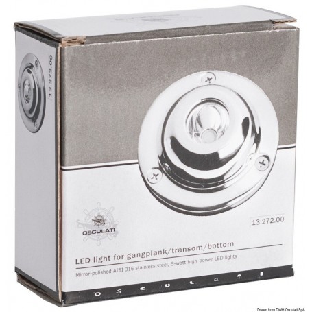 Projecteur sous-marin LED pour passerelles / miroir de poupe / carène - Osculati Eclairage sous-marin  13.272.00