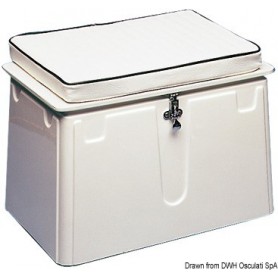 Banquette/coffre cache-réservoir ouvrant – Osculati