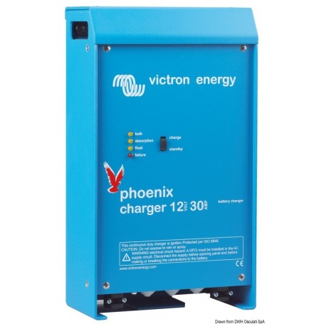 Chargeur de batterie VICTRON Phoenix à microprocesseur - Victron Energy Chargeurs batteries & répartiteurs de charges bateau cam