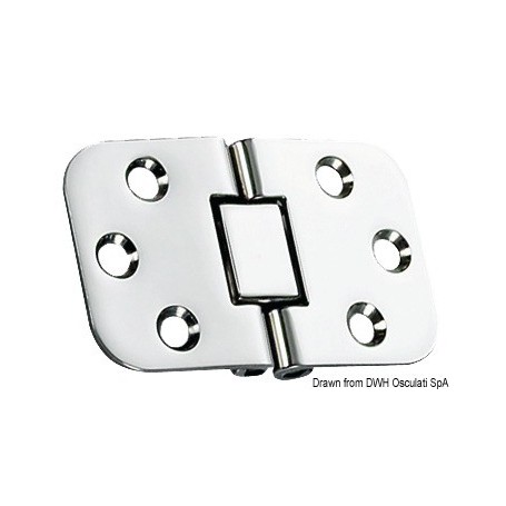 Charnière ras Le lot de 2 - Osculati Charnières Haute Qualité 8033137005404 38.460.79