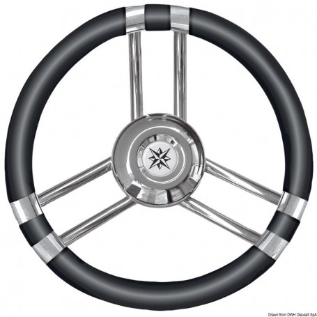 Volants à branches en inox Cône universel Ultraflex / Morse / Teleflex - Osculati Volant & Barre à roue  45.137.01