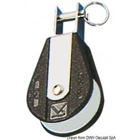 POULIES À BILLES WIND SPEED VIADANA RÉA 45 MM CORDAGE 10 MM - Viadana Les poulies pour voilier 8033137164033 55.065.10