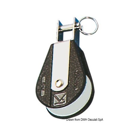 POULIES À BILLES WIND SPEED VIADANA RÉA 45 MM CORDAGE 10 MM - Viadana Les poulies pour voilier 8033137164033 55.065.10