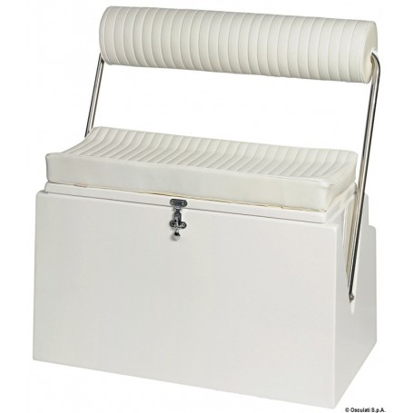 Fauteuil de pilotage pour bateaux à plat-bord bas avec dossier rabattable - Osculati Siège, fauteuil  et pied de siège 803313714