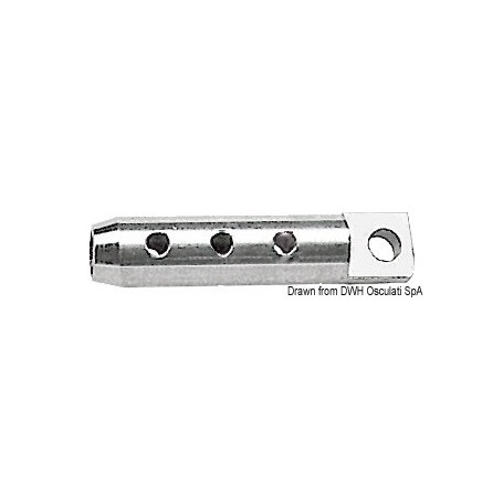 Terminal à oeil en inox pour draille Le lot de 2 - Osculati Ridoirs 8033137074431 05.662.06