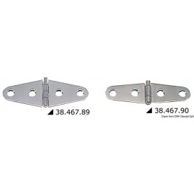 Charnières 1,7 mm Le lot de 3 - Osculati Charnières Haute Qualité 8033137005466 38.467.90