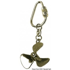 Lot Porte-clés avec chaînette et anneau en laiton poli Idées cadeaux 8033137124624 35.831.00