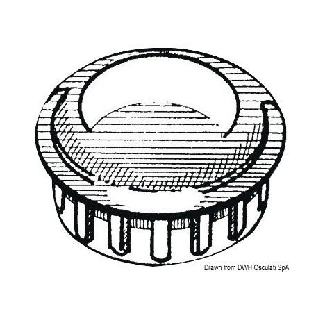 Bouchons En ABS chromé poli pour tubes. Le lot de 10 - Osculati Balcons et platines 8033137134487 41.210.07