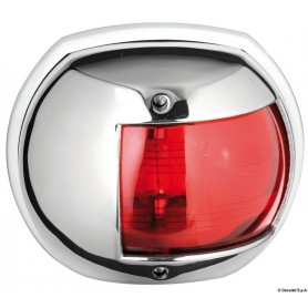 Feux de navigation Maxi 20 en inox AISI 316 poli miroir - Osculati Version:112,5° rouge 12V803313701295211.411.71