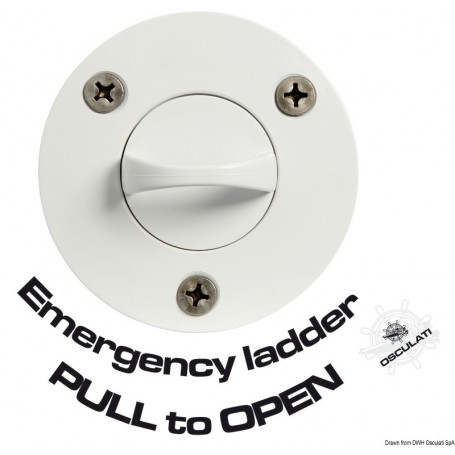 Echelle de secours 3 marches à encastrer - Osculati Echelle tableau arrière 8033137016752 49.522.03