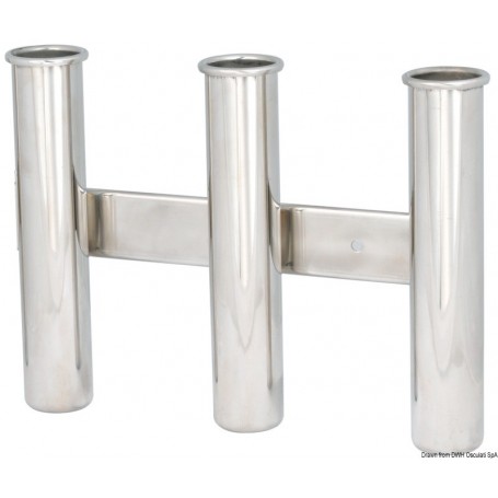 Porte-cannes à pêche en inox Fixation paroi Portes cannes 8033137133947 41.167.80