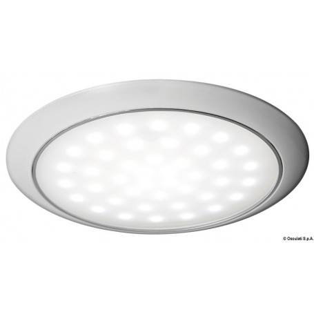 Éclairage LED ultraplat avec interrupteur tactile – 2 intensités – Osculati Version:Eclairage LED ultraplate bague blanche 12/24