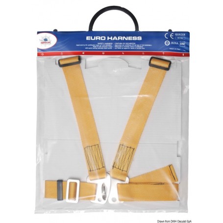 Ceintures de sécurité  Euro Harness - Osculati Harnais, Longes & Lignes de vie 8033137044205 23.155.01