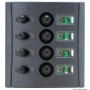 Tableaux électriques avec fusibles automatiques et double LED - Osculati Tableaux électriques 8033137092367 14.850.05