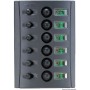 Tableaux électriques avec fusibles automatiques et double LED - Osculati Tableaux électriques 8033137092367 14.850.05