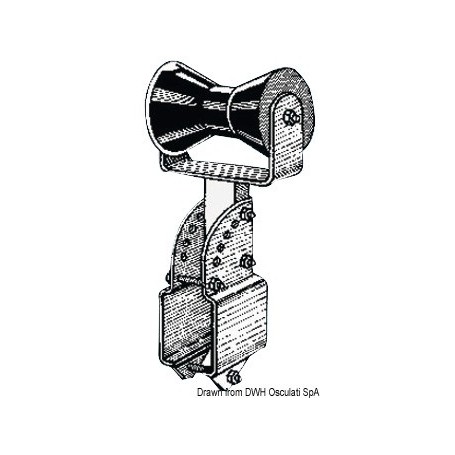 Diabolo central soutien-quille - Osculati accessoires remorque 8033137069086 02.031.13