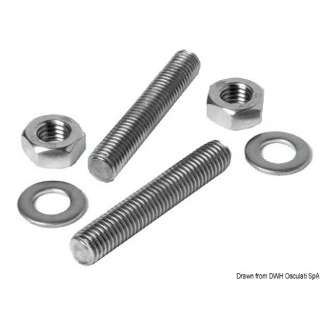 Kit vis sans tête en inox pour bittes/taquets - Osculati Taquets et chaumards 8033137132155 40.142.06