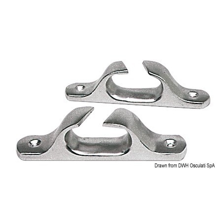 Chaumards En aluminium anodisé poli Vendus par paire - Osculati Taquets et chaumards 8033137035234 40.117.14