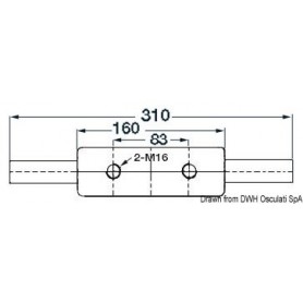 Taquets Nordik - Osculati Version:Taquet inox NORDIK 310mm803313713192940.137.01