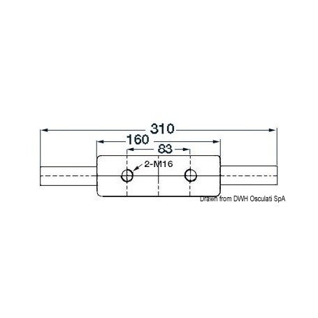 Taquets Nordik - Osculati Version:Taquet inox NORDIK 310mm803313713192940.137.01