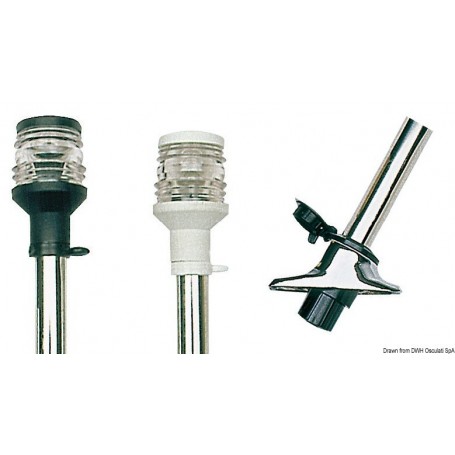 Hampe Compact 360° extractible inclinée - Osculati Version:100 cm plastique noir803313701415411.161.00