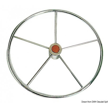 Barres à roue en inox poli pour voilier - Osculati Volant & Barre à roue  45.164.60