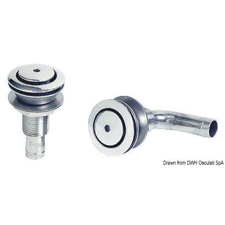 Events carburant en inox AISI 316 poli miroir - Osculati Nables et events 8033137003219 20.272.01