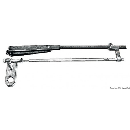Bras en parallélogramme en inox pour essuie-glace - Osculati Bras d'essuie-glace 8033137003110 19.152.36