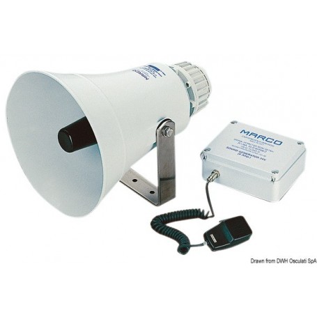 Avertisseur électronique avec ampli pour embarcations de 20 à 75 mètres - Marco Avertisseurs sonores 8033137111358 21.433.24